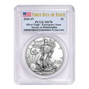 2020-(P) Silver American Eagle MS-70 PCGS (First Day of Issue) 2020-(P) Silver American Eagle MS-70 PCGS (First Day of Issue)